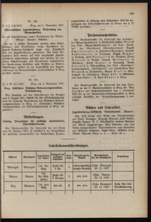 Verordnungsblatt für das Schulwesen in Steiermark 19271115 Seite: 5