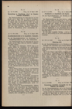 Verordnungsblatt für das Schulwesen in Steiermark 19280501 Seite: 2