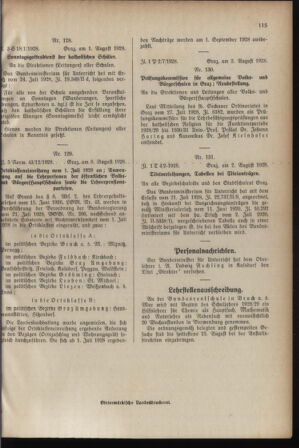 Verordnungsblatt für das Schulwesen in Steiermark 19280815 Seite: 3