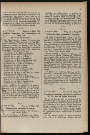 Verordnungsblatt für das Schulwesen in Steiermark 19290315 Seite: 5