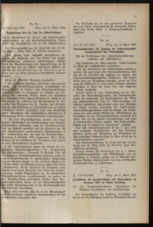 Verordnungsblatt für das Schulwesen in Steiermark 19290415 Seite: 3