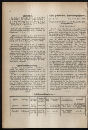 Verordnungsblatt für das Schulwesen in Steiermark 19300115 Seite: 4