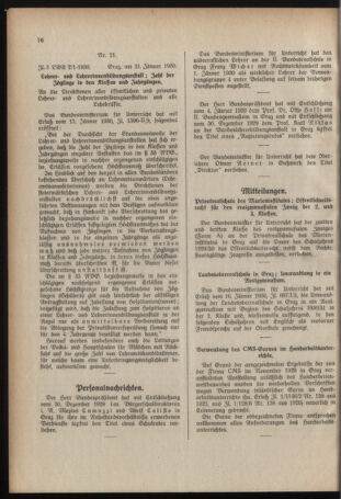 Verordnungsblatt für das Schulwesen in Steiermark 19300201 Seite: 4