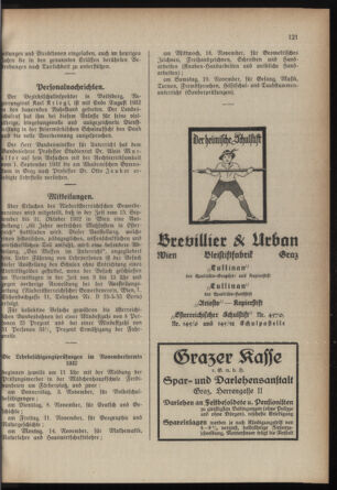 Verordnungsblatt für das Schulwesen in Steiermark 19320915 Seite: 7