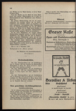 Verordnungsblatt für das Schulwesen in Steiermark 19321115 Seite: 6