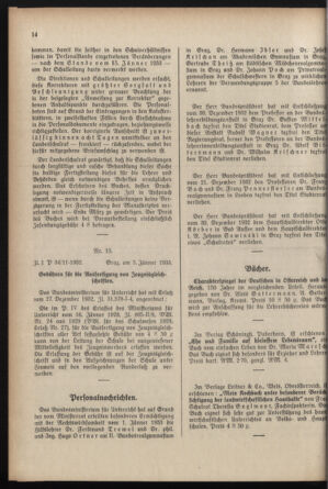 Verordnungsblatt für das Schulwesen in Steiermark 19330115 Seite: 6