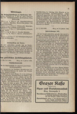 Verordnungsblatt für das Schulwesen in Steiermark 19330115 Seite: 7