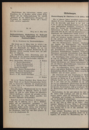 Verordnungsblatt für das Schulwesen in Steiermark 19340515 Seite: 8