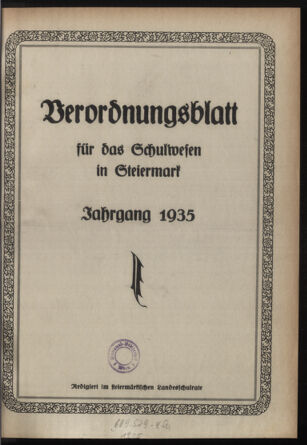 Verordnungsblatt für das Schulwesen in Steiermark 19341215 Seite: 9