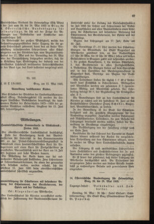 Verordnungsblatt für das Schulwesen in Steiermark 19350515 Seite: 5