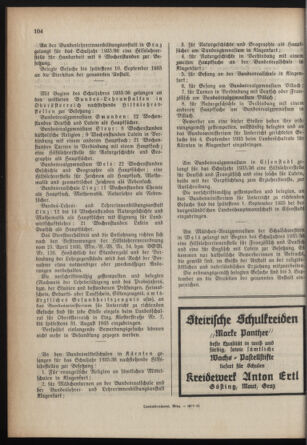 Verordnungsblatt für das Schulwesen in Steiermark 19350827 Seite: 4