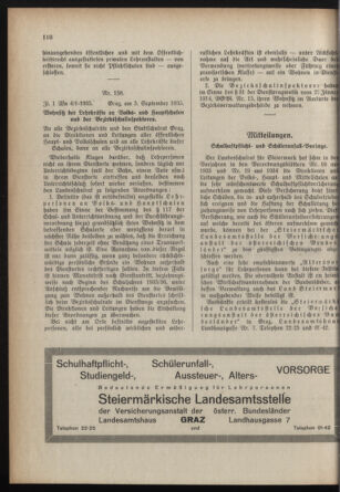 Verordnungsblatt für das Schulwesen in Steiermark 19350912 Seite: 6