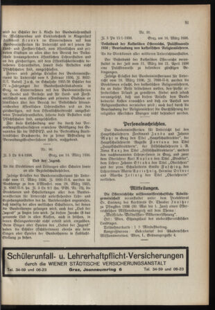 Verordnungsblatt für das Schulwesen in Steiermark 19360317 Seite: 9