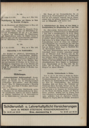 Verordnungsblatt für das Schulwesen in Steiermark 19360515 Seite: 5