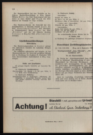 Verordnungsblatt für das Schulwesen in Steiermark 19360912 Seite: 8