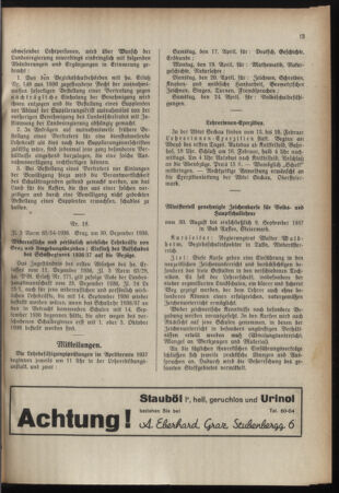 Verordnungsblatt für das Schulwesen in Steiermark 19370208 Seite: 5