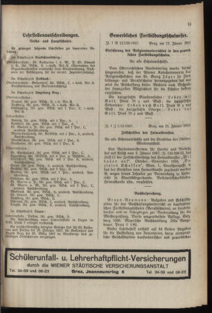 Verordnungsblatt für das Schulwesen in Steiermark 19370208 Seite: 7