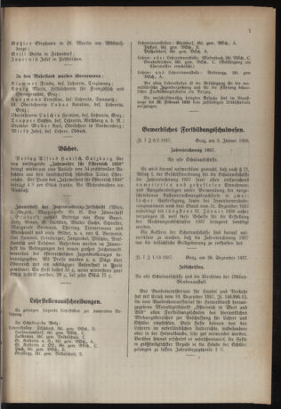 Verordnungsblatt für das Schulwesen in Steiermark 19380111 Seite: 7