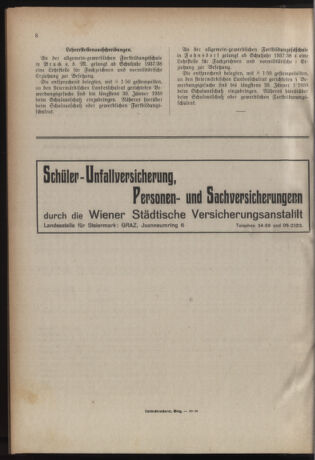 Verordnungsblatt für das Schulwesen in Steiermark 19380111 Seite: 8