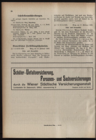 Verordnungsblatt für das Schulwesen in Steiermark 19380309 Seite: 10