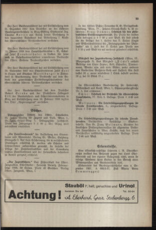 Verordnungsblatt für das Schulwesen in Steiermark 19380309 Seite: 9