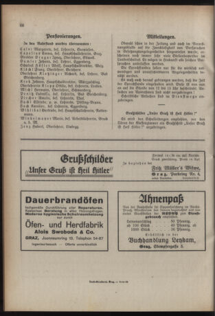 Verordnungsblatt für das Schulwesen in Steiermark 19380504 Seite: 12