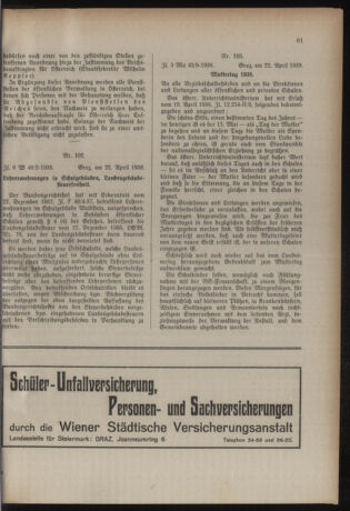 Verordnungsblatt für das Schulwesen in Steiermark 19380504 Seite: 5