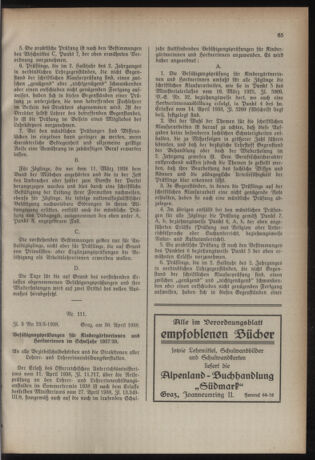 Verordnungsblatt für das Schulwesen in Steiermark 19380504 Seite: 9