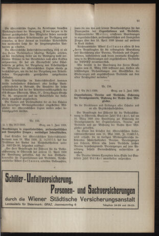 Verordnungsblatt für das Schulwesen in Steiermark 19380614 Seite: 11