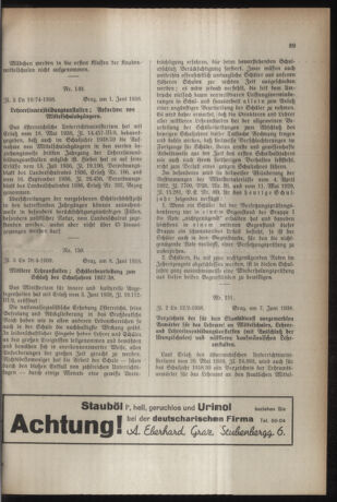 Verordnungsblatt für das Schulwesen in Steiermark 19380614 Seite: 9