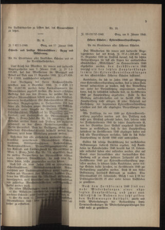 Verordnungsblatt für das Schulwesen in Steiermark 19400122 Seite: 5