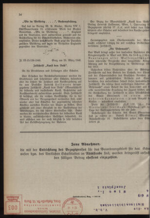 Verordnungsblatt für das Schulwesen in Steiermark 19400410 Seite: 10