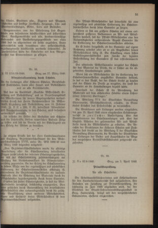 Verordnungsblatt für das Schulwesen in Steiermark 19400410 Seite: 7