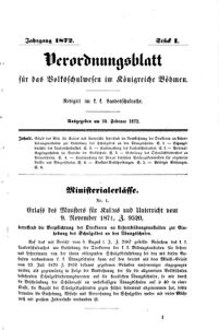 Verordnungsblatt für das Volksschulwesen im Königreiche Böhmen