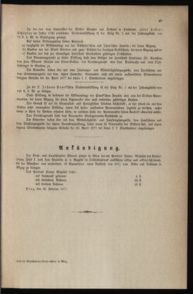 Verordnungsblatt für das Volksschulwesen im Königreiche Böhmen 18770408 Seite: 19