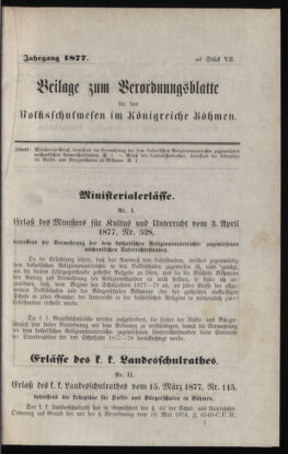 Verordnungsblatt für das Volksschulwesen im Königreiche Böhmen 18780125 Seite: 17