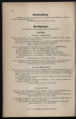 Verordnungsblatt für das Volksschulwesen im Königreiche Böhmen 18780716 Seite: 12