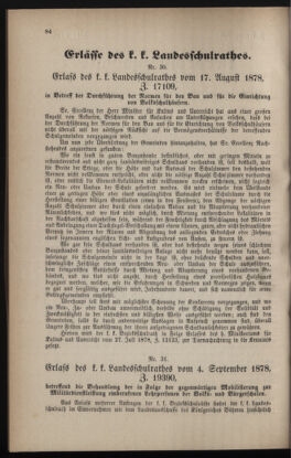 Verordnungsblatt für das Volksschulwesen im Königreiche Böhmen 18780918 Seite: 2