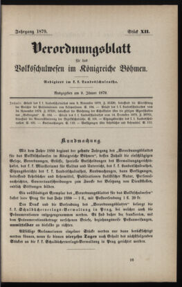 Verordnungsblatt für das Volksschulwesen im Königreiche Böhmen