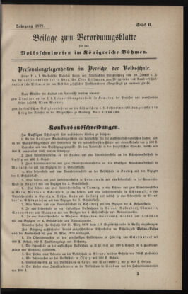 Verordnungsblatt für das Volksschulwesen im Königreiche Böhmen 18790116 Seite: 11