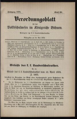 Verordnungsblatt für das Volksschulwesen im Königreiche Böhmen