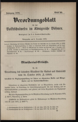 Verordnungsblatt für das Volksschulwesen im Königreiche Böhmen