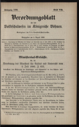 Verordnungsblatt für das Volksschulwesen im Königreiche Böhmen