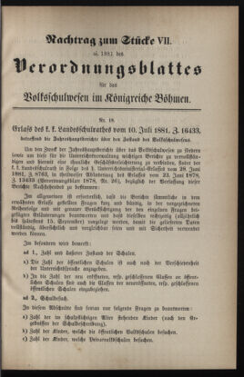 Verordnungsblatt für das Volksschulwesen im Königreiche Böhmen 18810802 Seite: 5