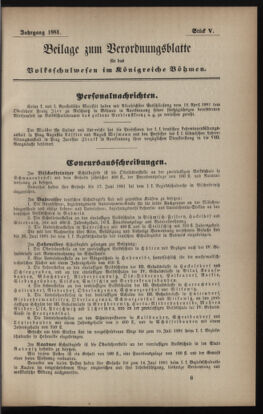 Verordnungsblatt für das Volksschulwesen im Königreiche Böhmen 18820111 Seite: 31