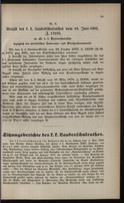 Verordnungsblatt für das Volksschulwesen im Königreiche Böhmen 18820713 Seite: 29