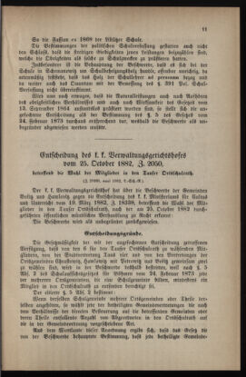 Verordnungsblatt für das Volksschulwesen im Königreiche Böhmen 18830201 Seite: 11