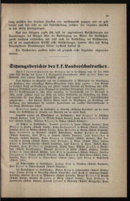 Verordnungsblatt für das Volksschulwesen im Königreiche Böhmen 18830201 Seite: 15