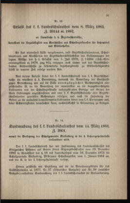 Verordnungsblatt für das Volksschulwesen im Königreiche Böhmen 18830401 Seite: 3