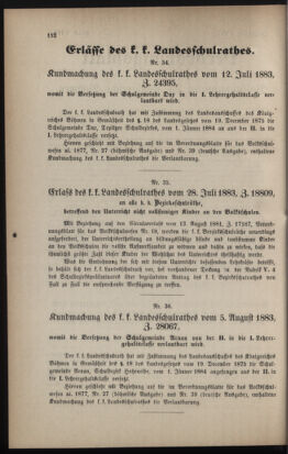 Verordnungsblatt für das Volksschulwesen im Königreiche Böhmen 18830901 Seite: 2